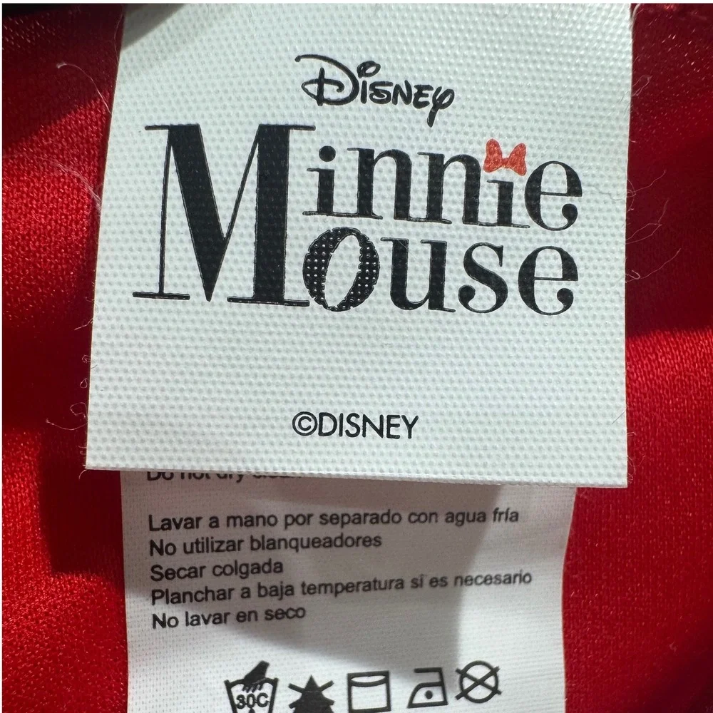 Disney Minnie Mouse Girls Dress Costume Red Polka‎ Dot Bow Halloween